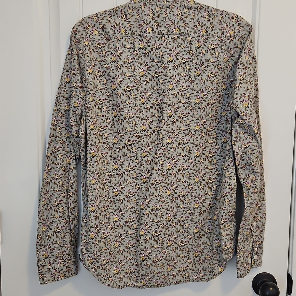 Express Men's Floral Button-Down Shirt - Multicolor - Picture 2 of 6